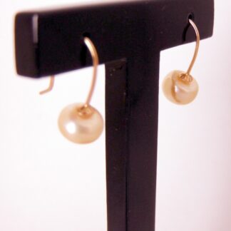 Elegante - Rosé Goldplated - Zilveren - Oorhangers - Roze zoetwater parels